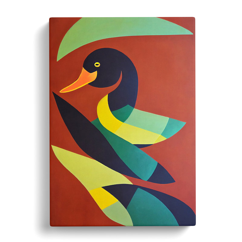 Dalley Duck African - Wrapped Canvas, 50cm H x 35cm W x 3cm D