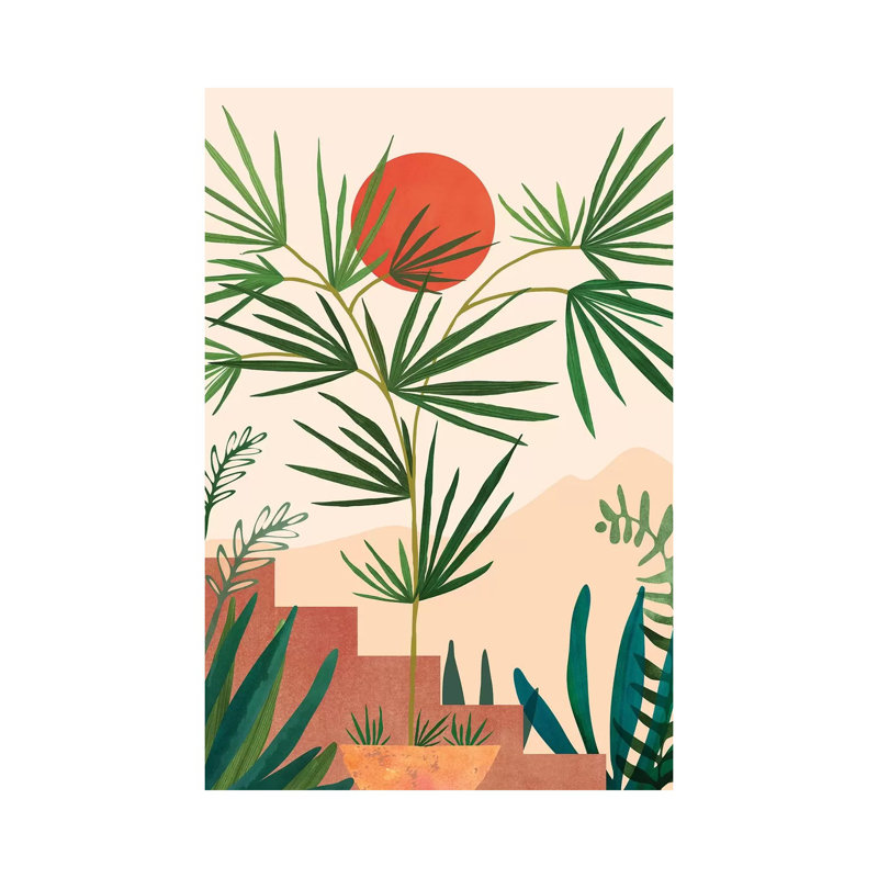 Weekend In Mojave by Modern Tropical - Wrapped Canvas Painting, 20.32 cm H x 30.48 cm W