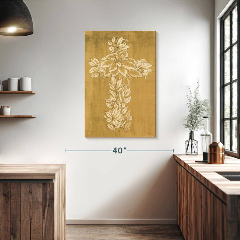 Adella Holiday Cross I, 39" H x 26" W