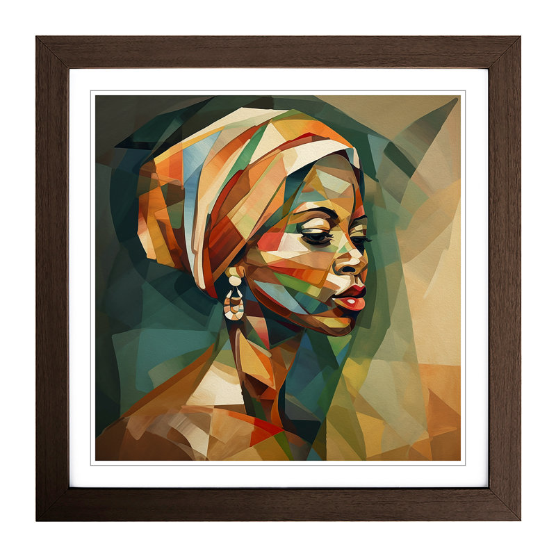 Single Picture Frame Print on Wood, Walnut