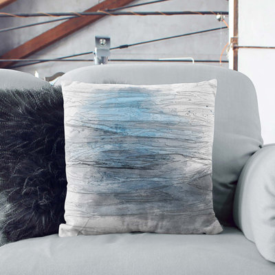 Dark Water In Abstract Abstract Square Throw Cushion