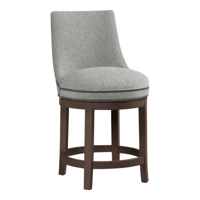 Vesper Upholstered Stool with Solid Wood Frame