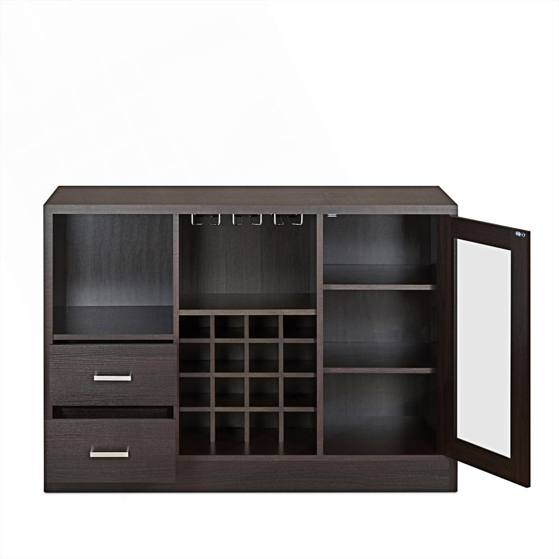 Wine Cabinet With Door And Drawers, Accent Cabinet