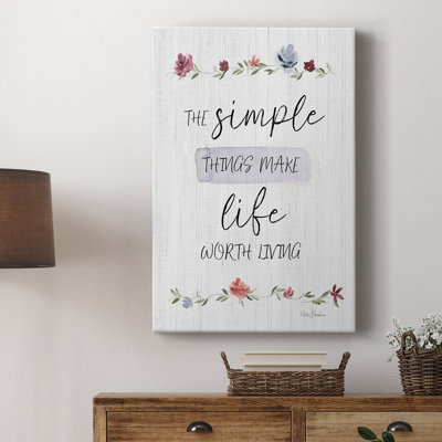 The Simple Things -Custom Wrapped Gallery Cavas