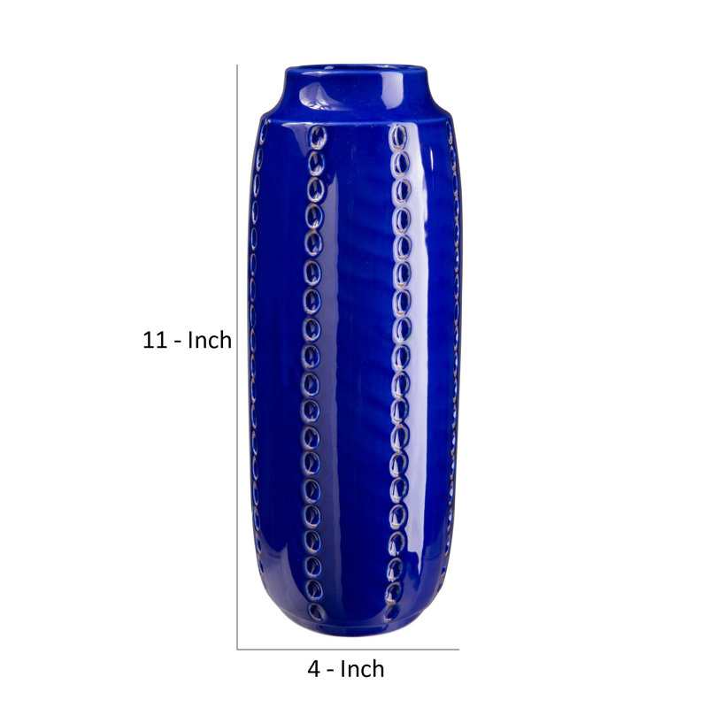 Jandreau Ceramic / Porcelain Table Vase, 11" H x 4" W x 4" D
