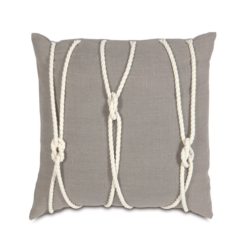 Nautical Linen Square Pillow Cover & Insert