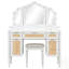 Makeup Vanity Desk With 13 Hollywood Bulbs, Tri-Fold Mirror, And Ample Storage For Modern Glamour