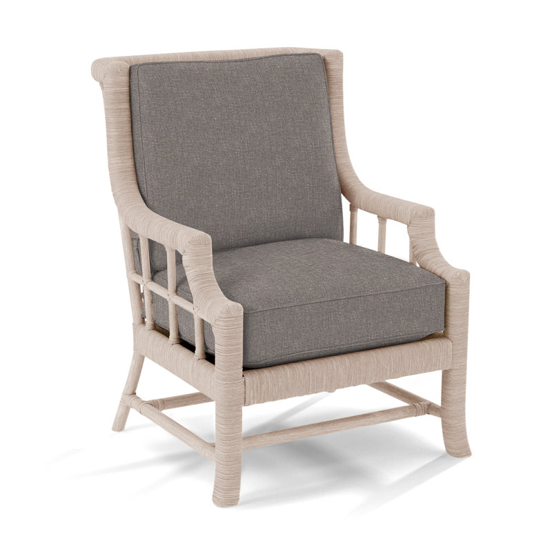 Fauteuil Lafayette, Bisque, Lin colombe élite