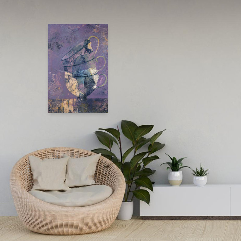 Art contemporain, art contemporain abstrait, H 24 po x l 16 po