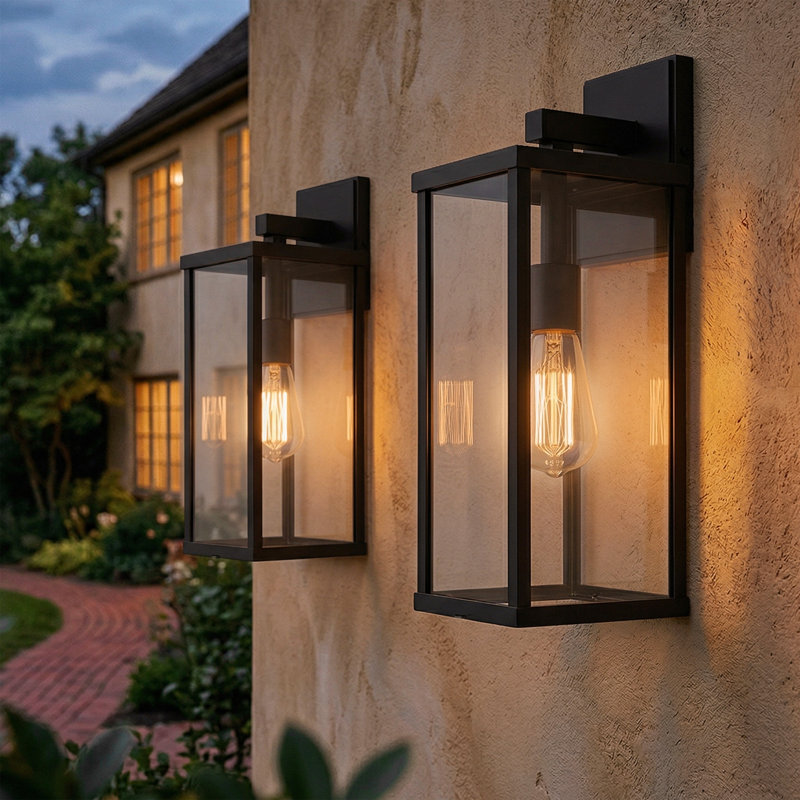 Applique murale d'extérieur 1 lumière Olar Classic, H 18 po x l 5,83 po x P 7 po, Bronze frotté à l'huile, 1