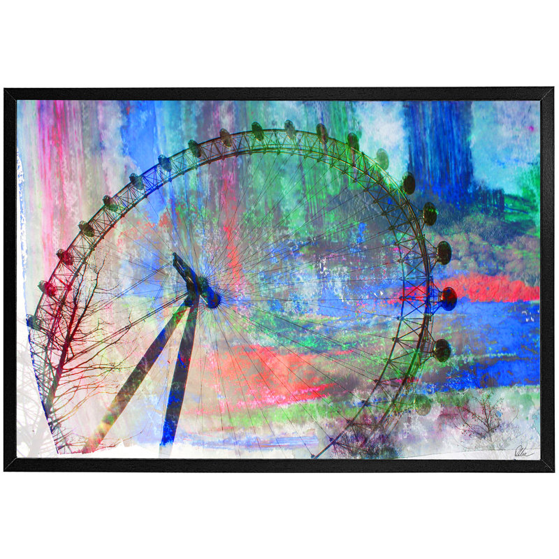 Single Picture Frame Print, Black, 61cm H x 91cm W