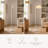 63" Arched/Arc Rattan Floor Lamp With Adjustable Lamp Head.