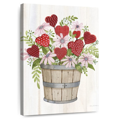 Lelend Rustic Valentine Bushel Basket