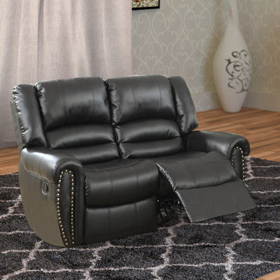 Gentian 63'' Faux Leather Reclining Loveseat