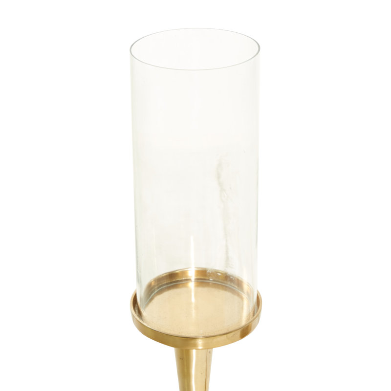 Ensemble de chandelles de table en aluminium 2 pièces