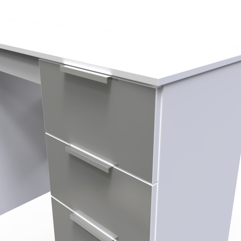Biernat Dressing Table, Uniform Grey/White