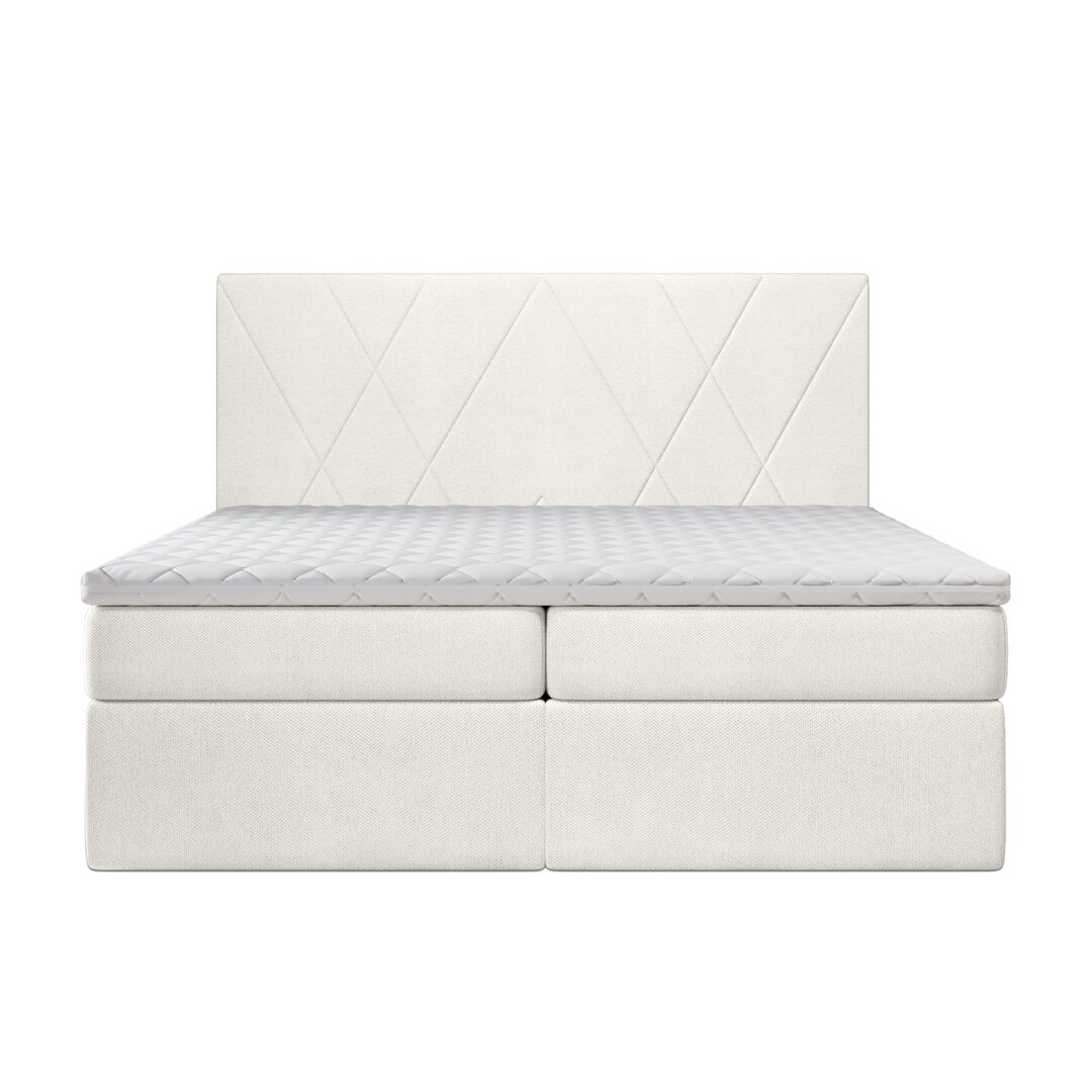 Boxspringbett Kozlov mit Topper und Bettkasten