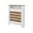 Natural Oak And White Radiator Cover With Storage