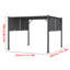 Canyla 3m x 3m Metal Pergola