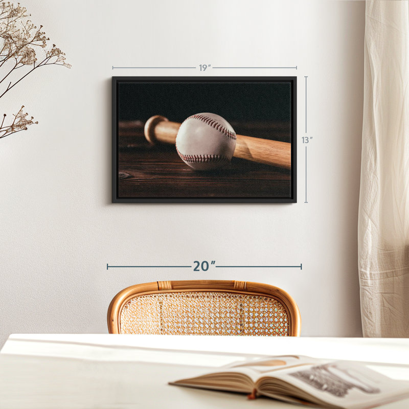 Baseball Things Canvas Print, 13" H x 19" W