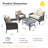 Jordanlee 4 Piece Rattan Wicker Sofa Seating Group with Cushions with Coffee Table and Armchairs-2028799496-2123481498