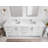 Aberdeen 84'' Double Bathroom Vanity with Quartz Top-74721850-74879081