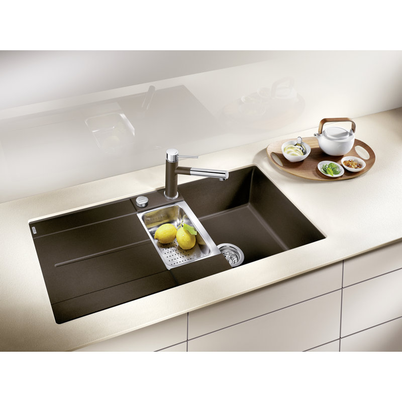 Metra 1.5 Bowl Inset Kitchen Sink, Coffee