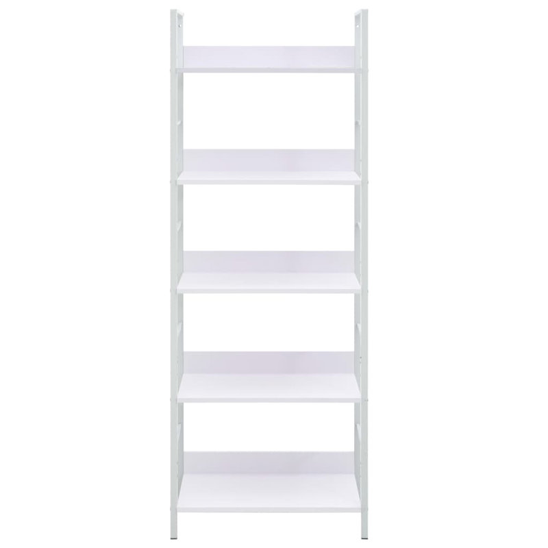 Gregory 158.5cm H x 27.6cm W Standard Bookcase, White, White