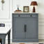 Garde-manger autoportant moderne, rangement pour aliments buffet, armoire à café avec tiroir, 2 tablettes réglables