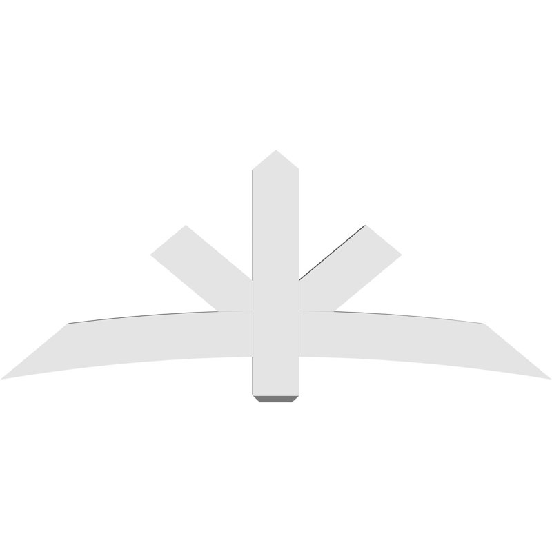 Support de pignon Alberta Alberta, H 30 po x l 72 po (pas: 10/12), P 4 po x F 6 po, PVC