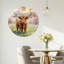 Horloge murale en verre Highland Cow-94376925