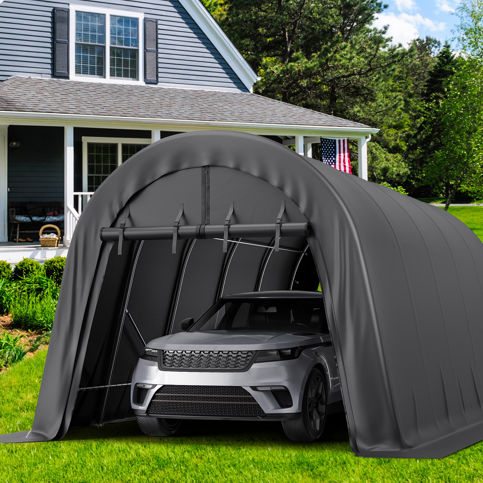 YOUDENOVA 12 Ft.W*20 Ft.D Dome Shaped Carport | Wayfair