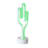 11.5" Battery Operated Neon Style LED Green Cactus Table Light