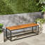 Banc de loisirs moderne pour cour arrière