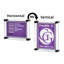 Porte-affiche l 22 po x H 28 po avec capuchons noirs et entretoises de 1 po. Taille totale du cadre: 26 po x 32 po. Paquet de 2.