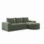 Canapé modulaire courbé en osier de 99 po avec méridienne Boneless, sans assemblage requis-1716948053