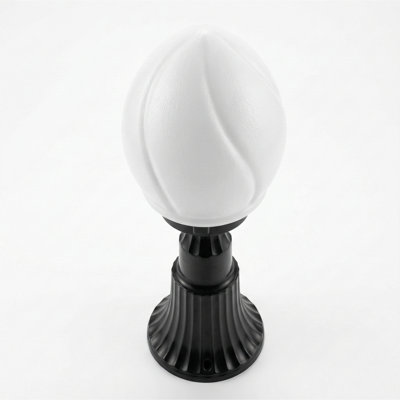 Petal Silhouette Outdoor Pedestal Light
