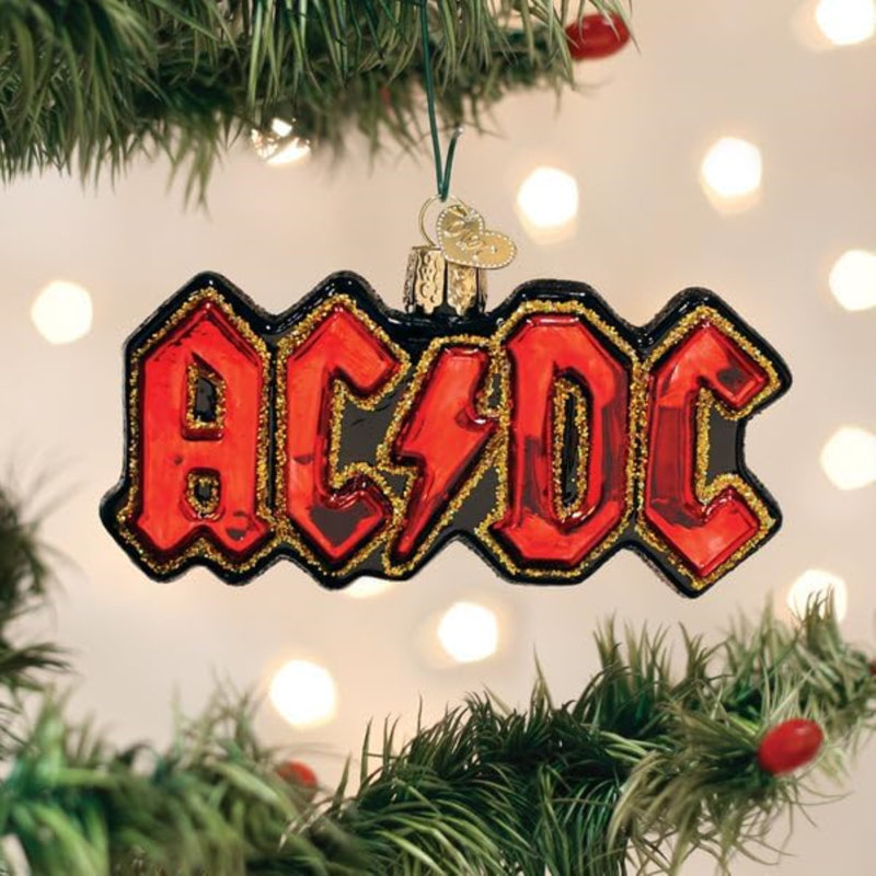 Old World Christmas Blown Glass Ornament for Christmas Tree, AC/DC