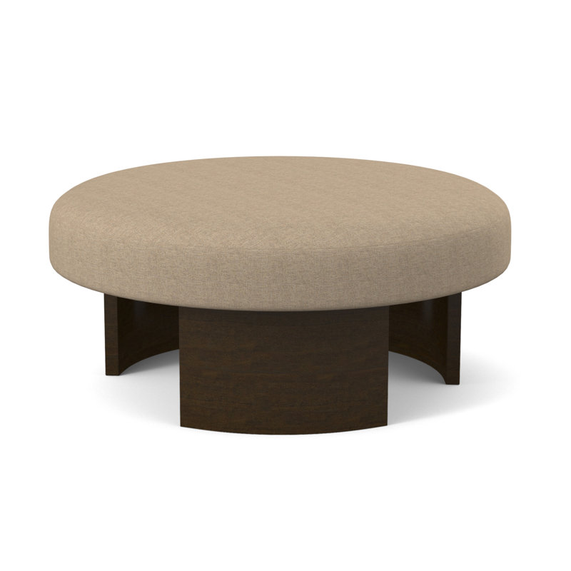 Repose-pieds Eclipse, Noyer noir, 100% polyester Elise lin