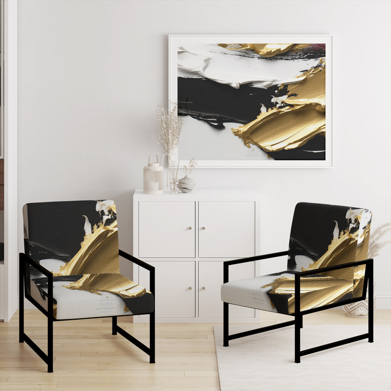 Fauteuil d'appoint Creel, Noir, noir, noir, noir