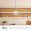 Luminaire suspendu sphère 1 lumière DEL Marni-63491954