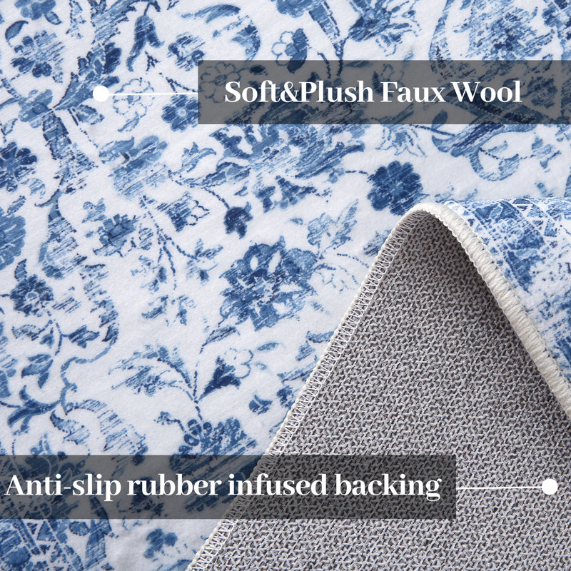 Olabayo Washable Rug, Rectangle 4' x 6'