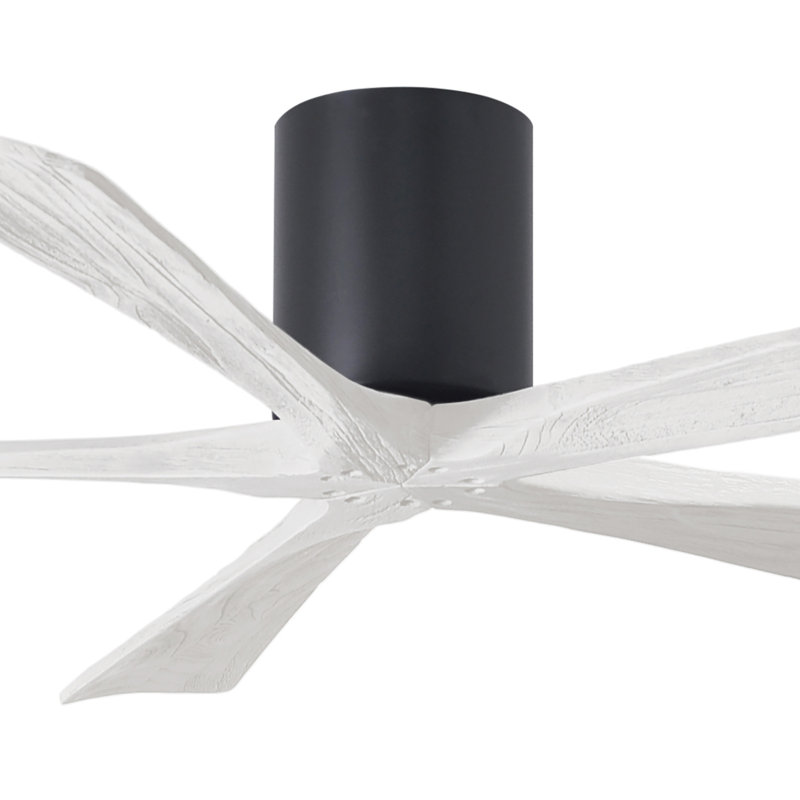 Ventilateur à pales encastré 5 pales Irene, Finition du boîtier du ventilateur, Noir mat, Blanc mat