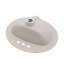 Lavabo pour salle de bain 20,3 pouces en porcelaine blanche vasque de comptoir vitrifiée en céramique vitrifiée 20,3 x 18 pouces avec vasque de style vasque 3
