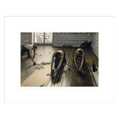 «The Floor Scrapers» par Gustave Caillebotte - Estampe numérique encadrée