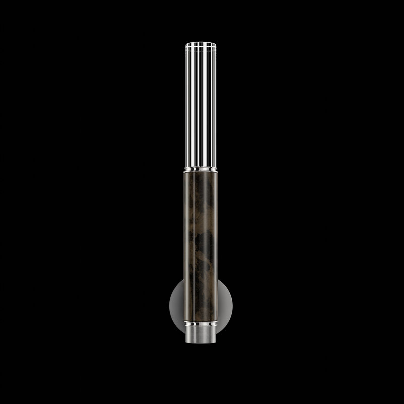 LED Wallchiere, Ombre Silver/Nickel/Charcoal
