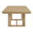 Brown Trestle Table With Leaf