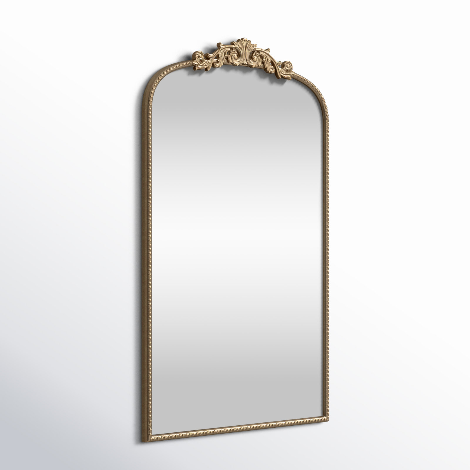 Emmeline Metal Arch Mirror, Gold, 42" x 24"