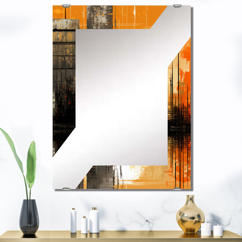 Shetye - Miroir mural abstrait MIR137415, 40 po x 30 po