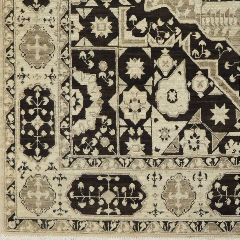 Tapis en laine noué à la main